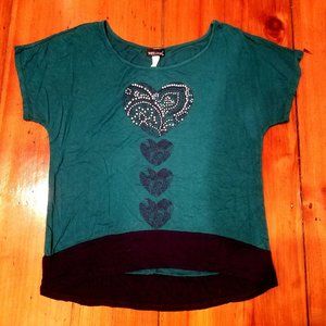 Wet Seal Blue/Teal Oversized Top